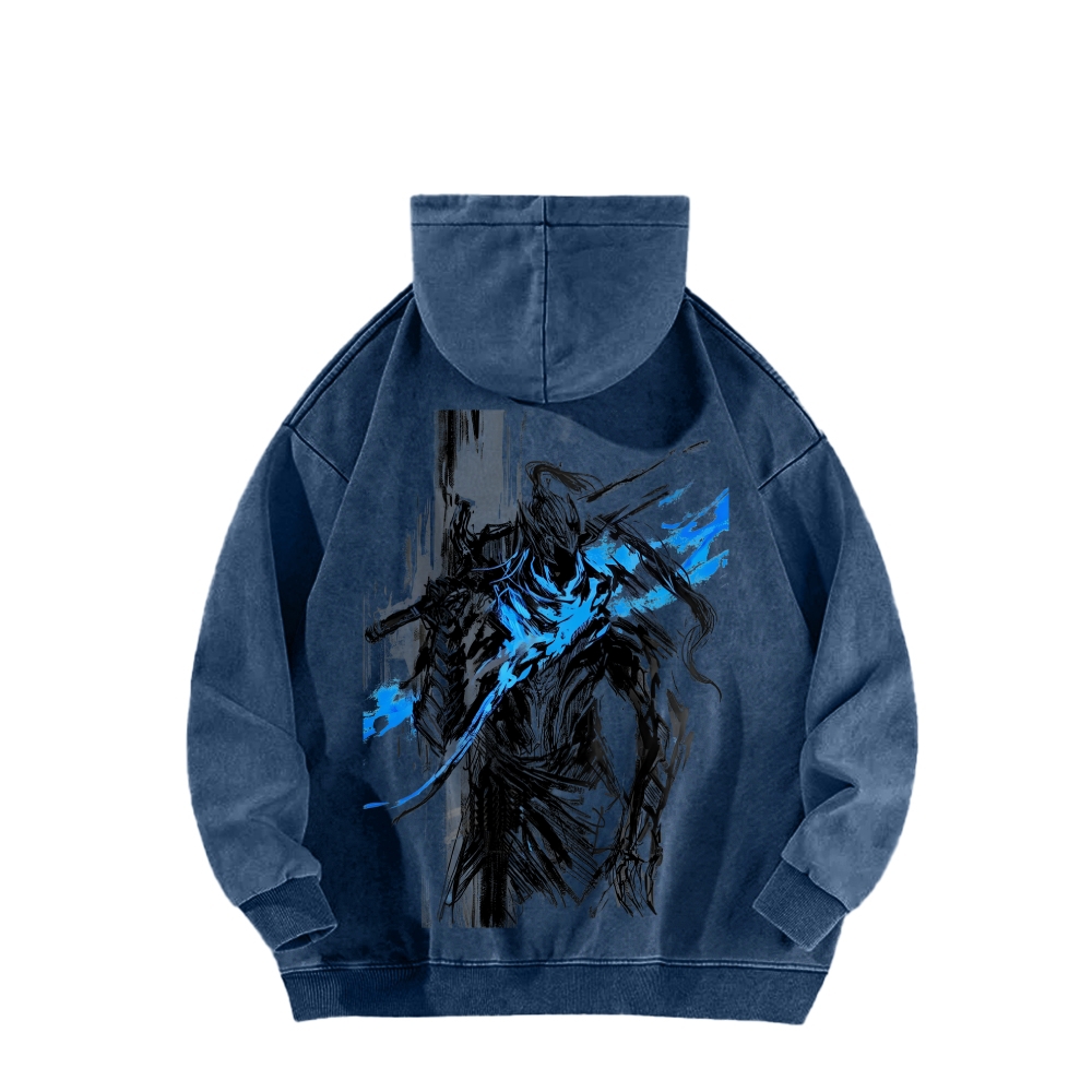 Dark Souls Unisex Washed Hoodie 2602006816
