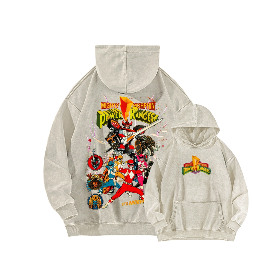 Power Rangers Unisex Washed Hoodie 2602006828