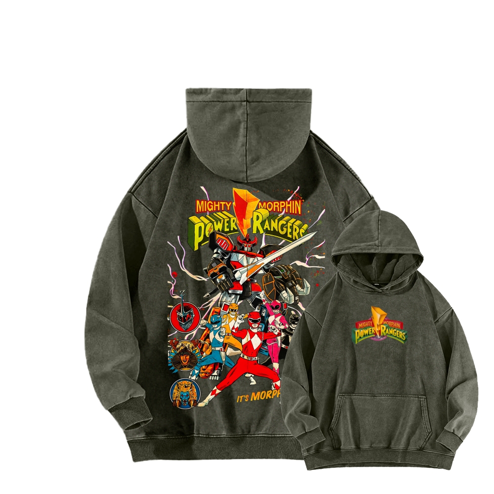 Power Rangers Unisex Washed Hoodie 2602006828