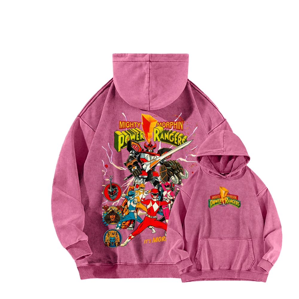 Power Rangers Unisex Washed Hoodie 2602006828