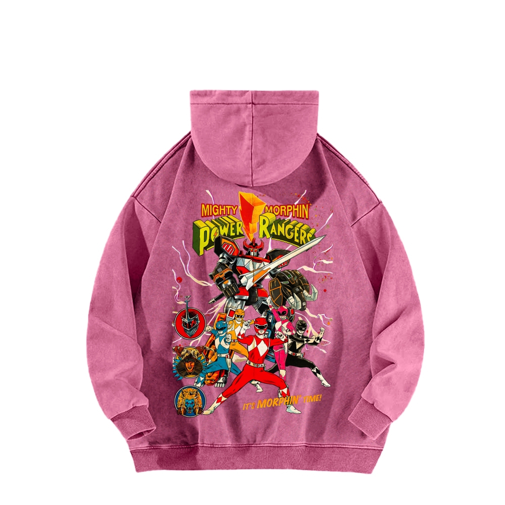 Power Rangers Unisex Washed Hoodie 2602006828