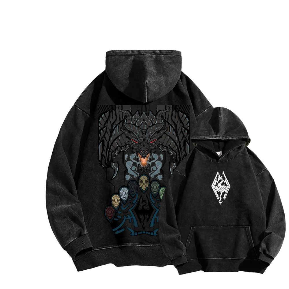 The Elder Scrolls Unisex Washed Hoodie 2602006843