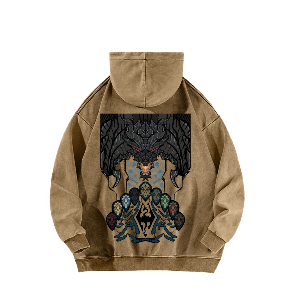 The Elder Scrolls Unisex Washed Hoodie 2602006843