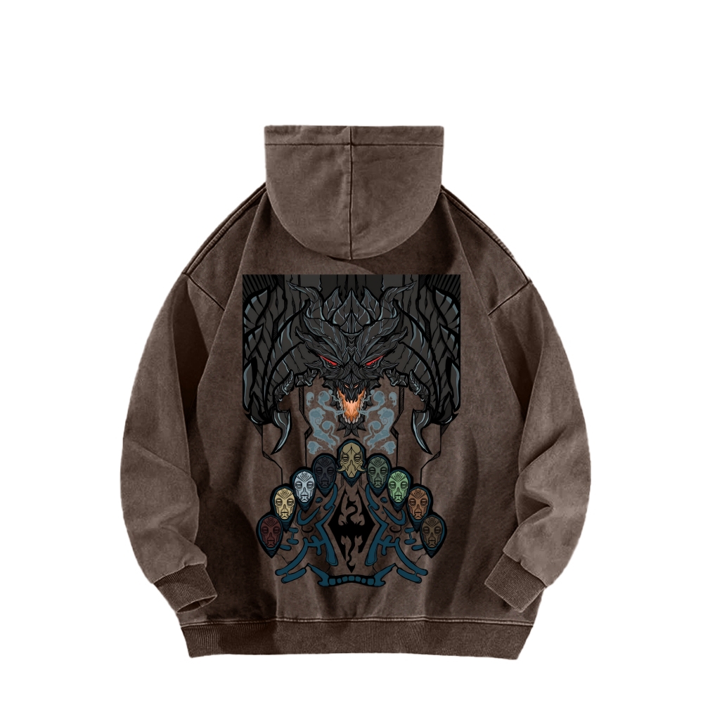 The Elder Scrolls Unisex Washed Hoodie 2602006843