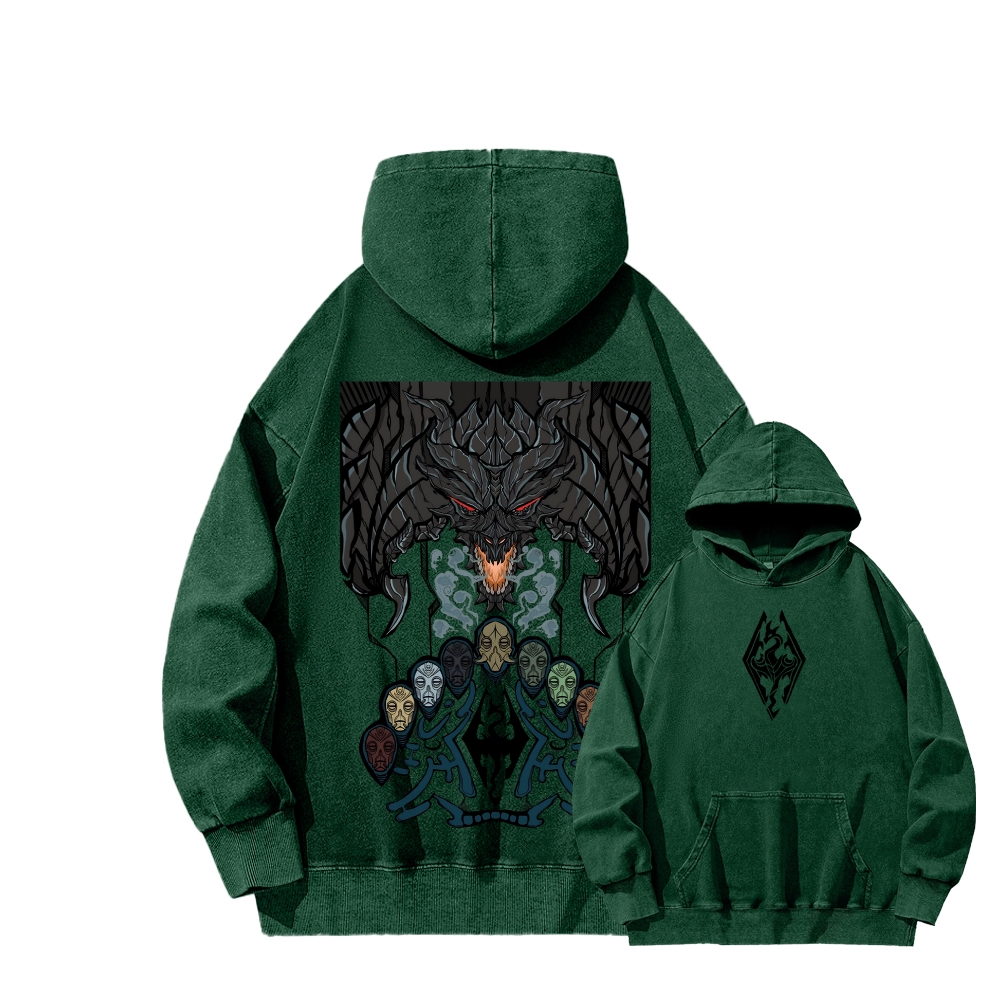 The Elder Scrolls Unisex Washed Hoodie 2602006843