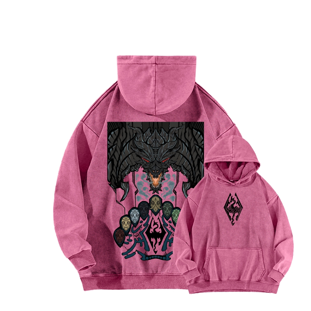 The Elder Scrolls Unisex Washed Hoodie 2602006843
