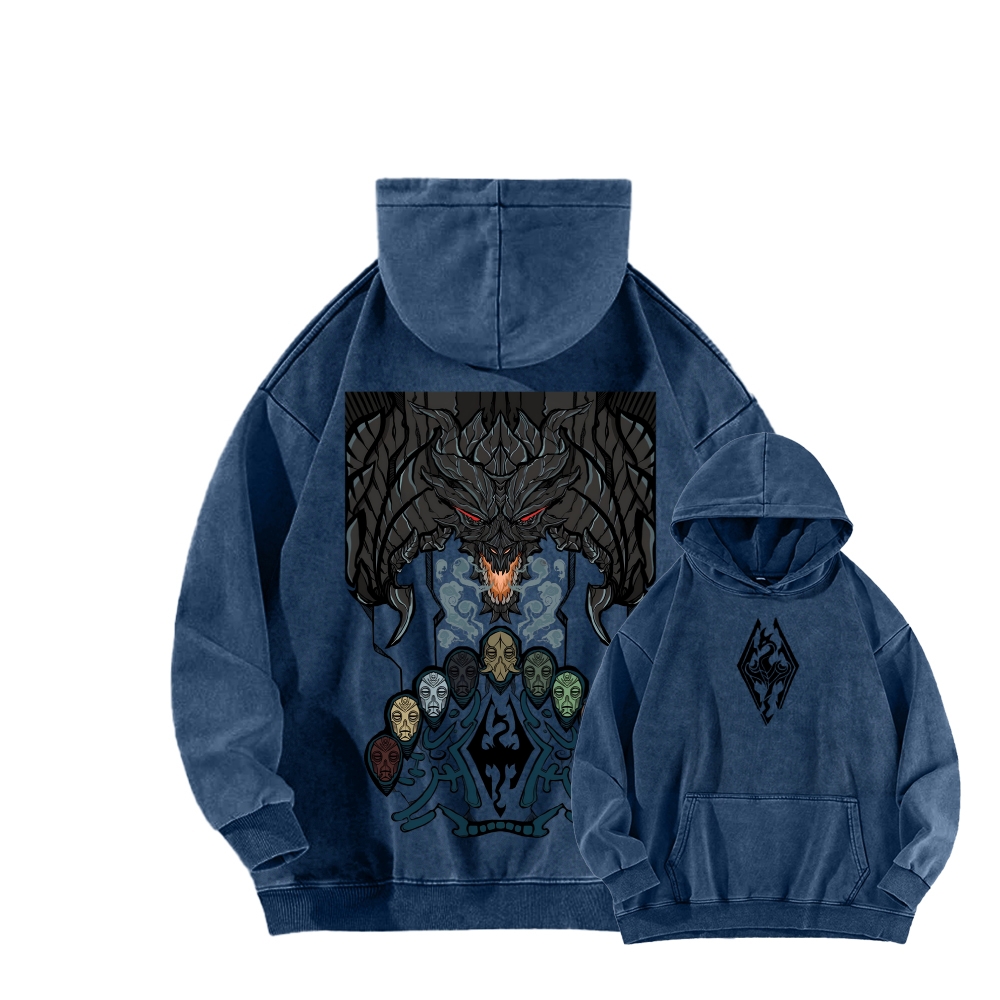 The Elder Scrolls Unisex Washed Hoodie 2602006843