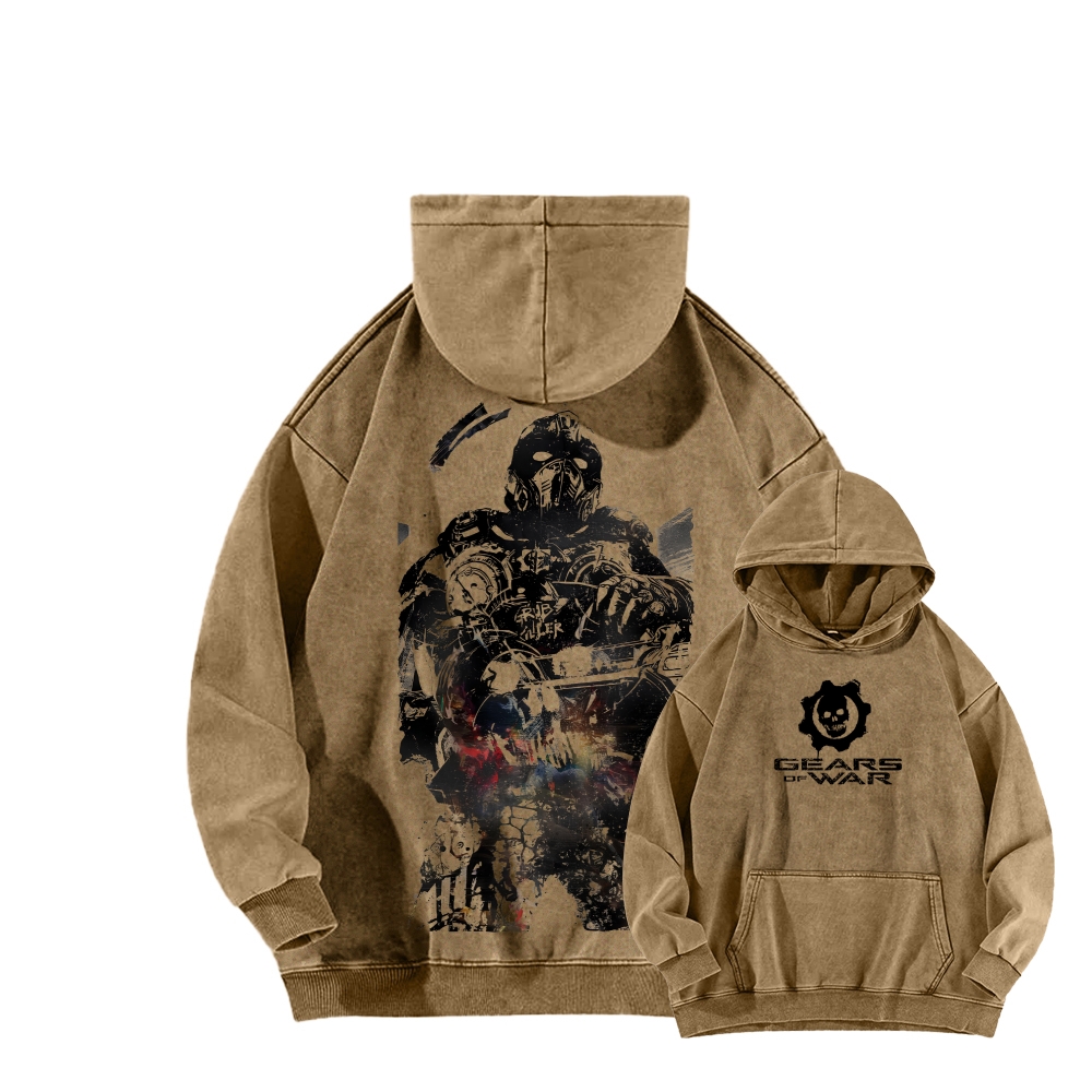 Gears of War Unisex Washed Hoodie 2602006877