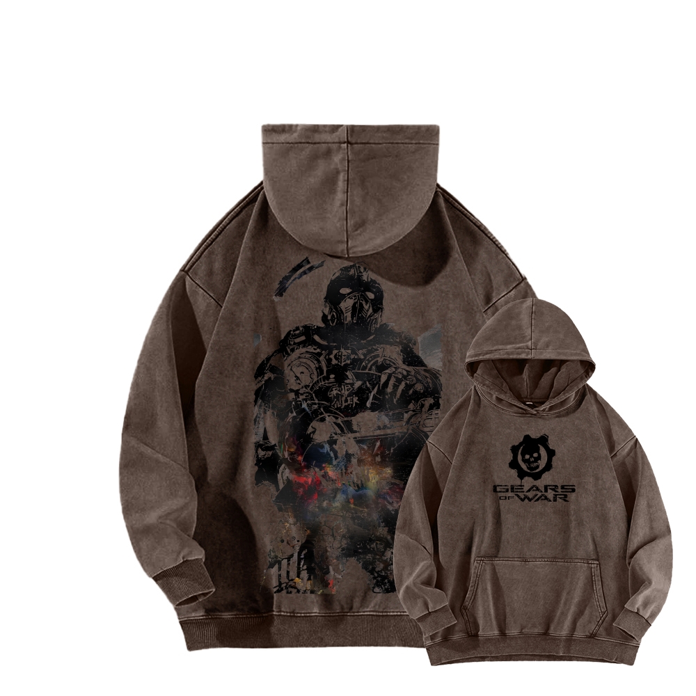 Gears of War Unisex Washed Hoodie 2602006877