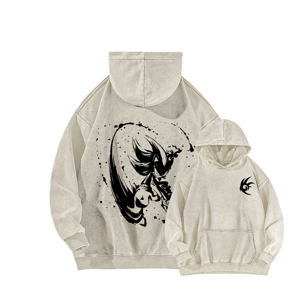 Sonic Unisex Washed Hoodie 2602007139