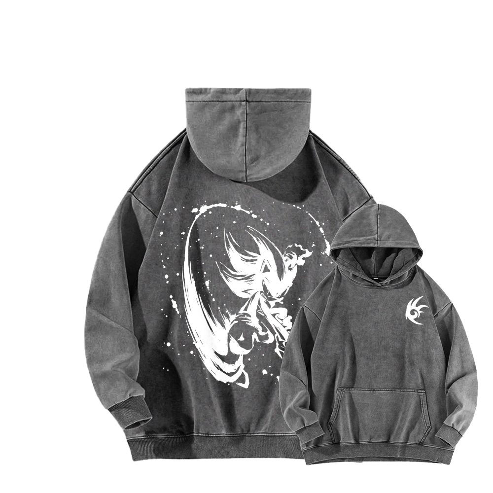 Sonic Unisex Washed Hoodie 2602007139