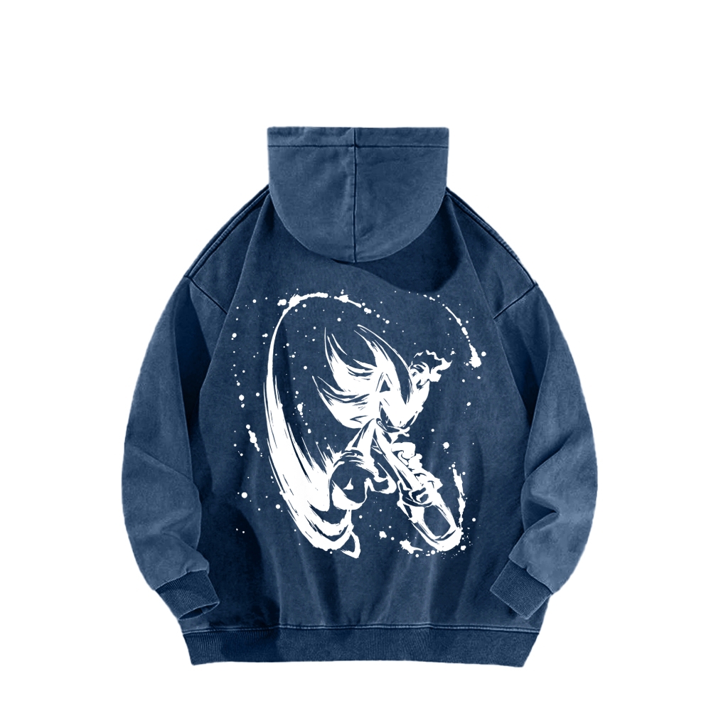Sonic Unisex Washed Hoodie 2602007139
