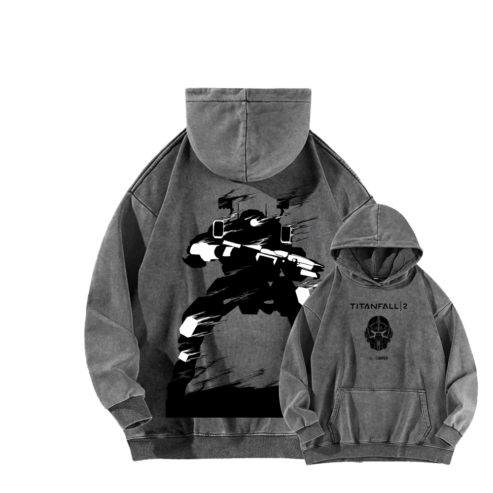 TITANFALL Unisex Washed Hoodie 2602007171