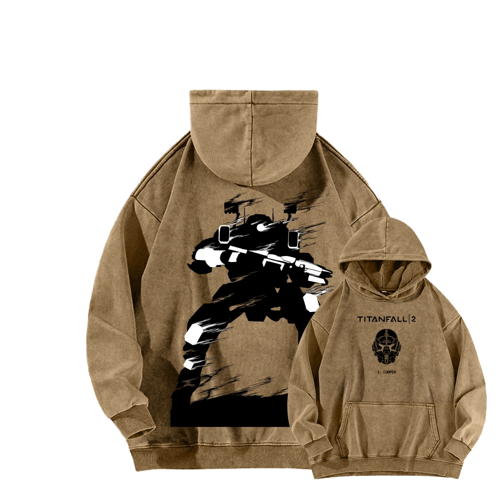 TITANFALL Unisex Washed Hoodie 2602007171