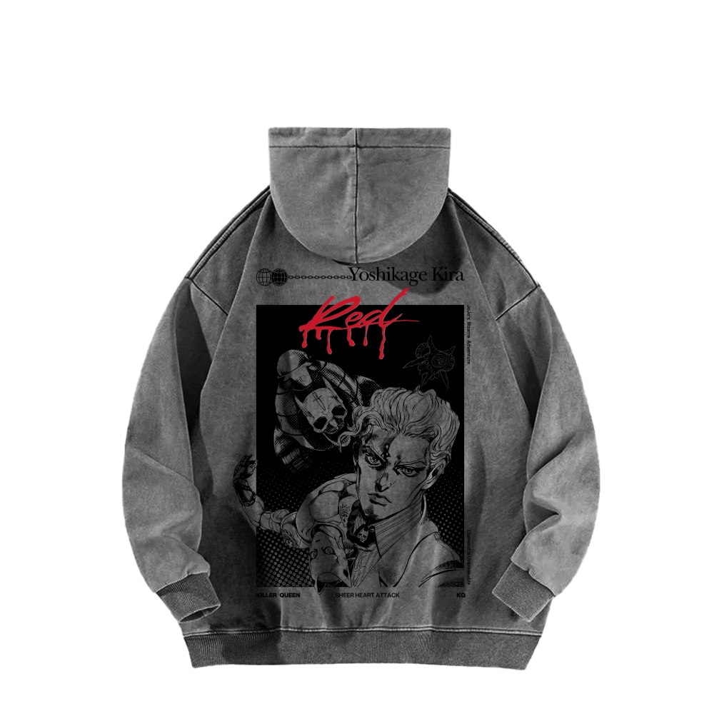 Jojo's Bizarre Adventure Unisex Washed Hoodie 2602007276