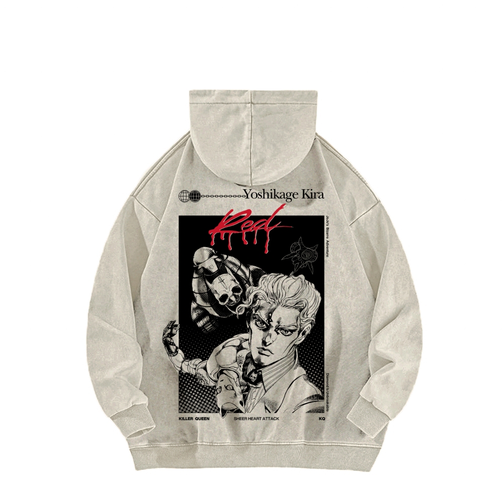 Jojo's Bizarre Adventure Unisex Washed Hoodie 2602007276
