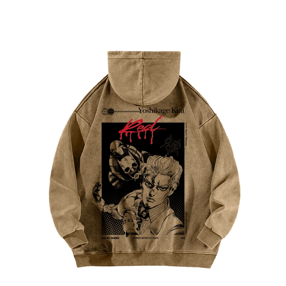 Jojo's Bizarre Adventure Unisex Washed Hoodie 2602007276