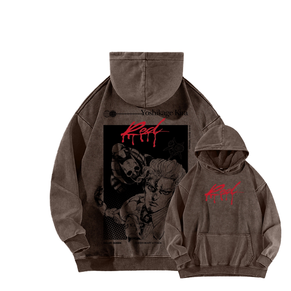 Jojo's Bizarre Adventure Unisex Washed Hoodie 2602007276