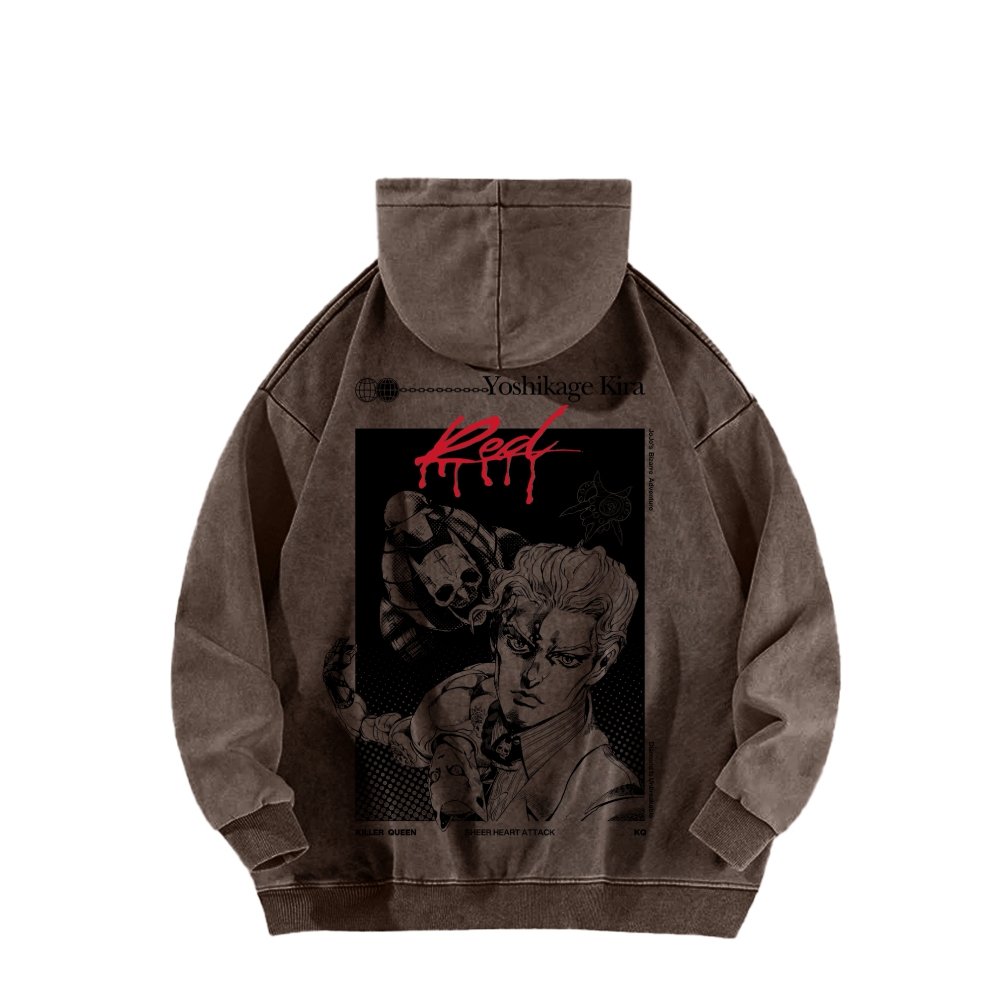 Jojo's Bizarre Adventure Unisex Washed Hoodie 2602007276
