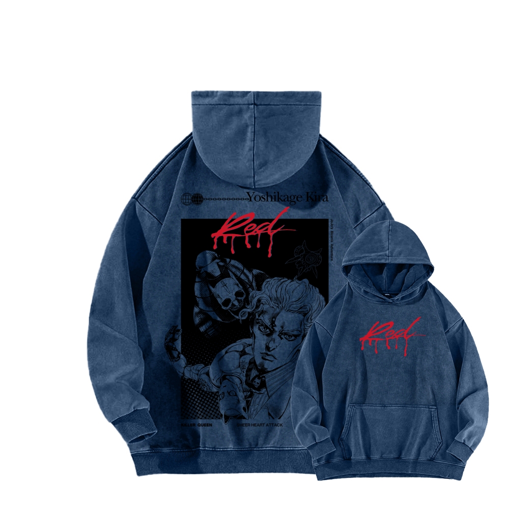Jojo's Bizarre Adventure Unisex Washed Hoodie 2602007276