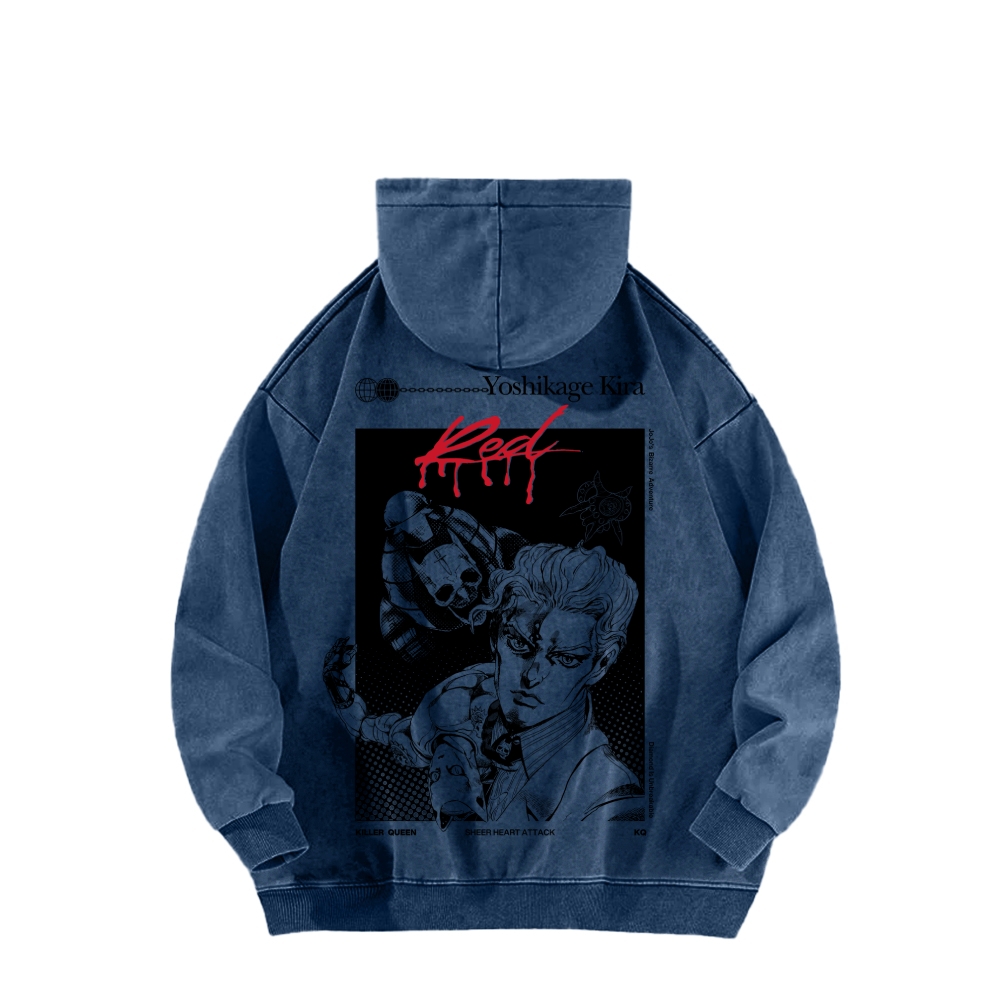 Jojo's Bizarre Adventure Unisex Washed Hoodie 2602007276