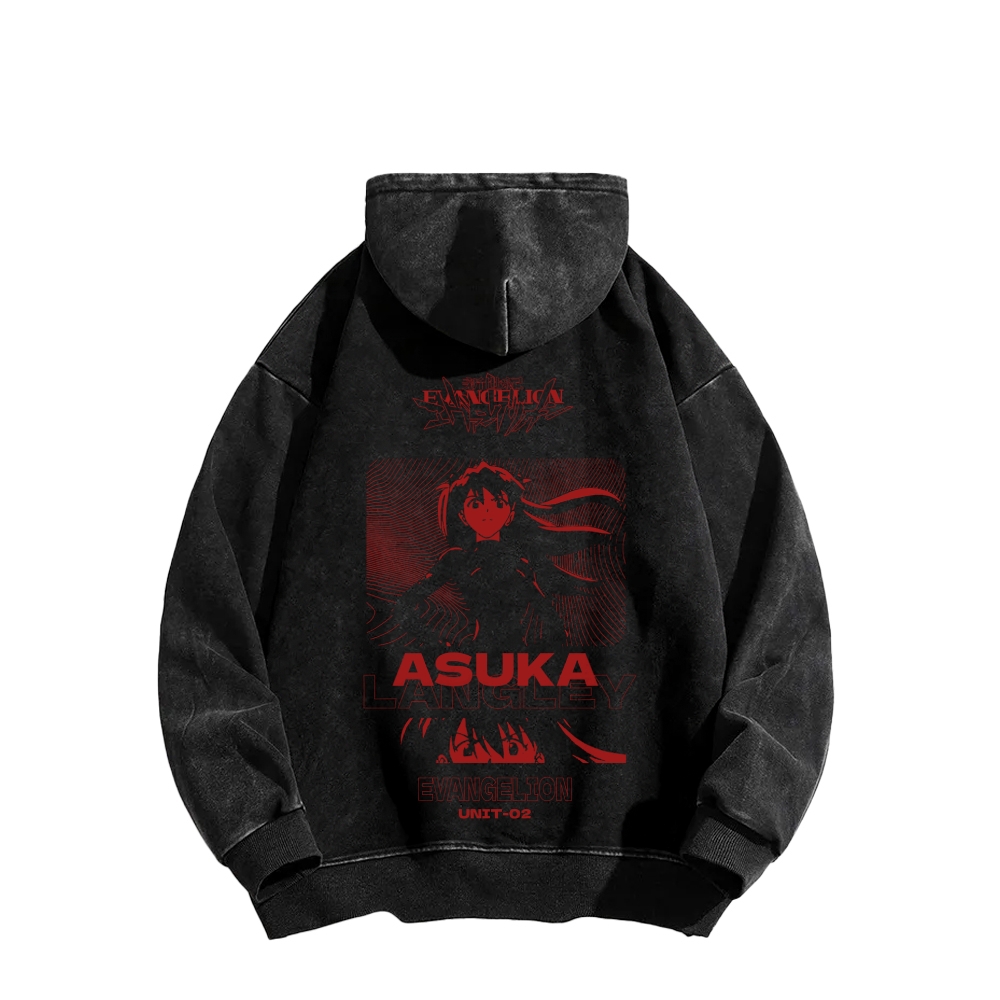 Neon Genesis Evangelion Unisex Washed Hoodie 2602007445