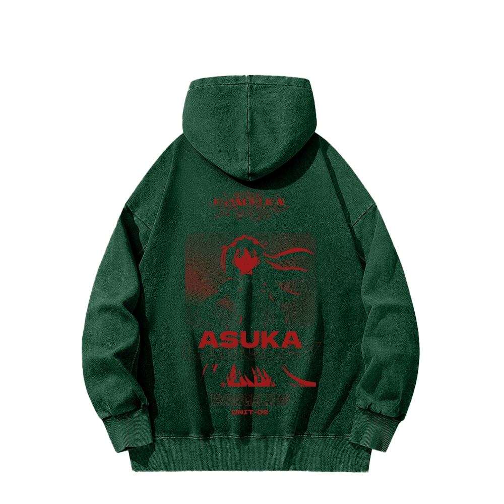 Neon Genesis Evangelion Unisex Washed Hoodie 2602007445