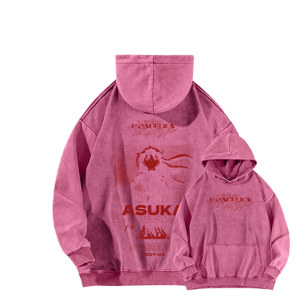 Neon Genesis Evangelion Unisex Washed Hoodie 2602007445
