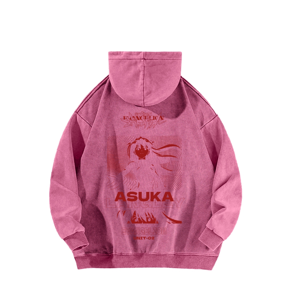 Neon Genesis Evangelion Unisex Washed Hoodie 2602007445