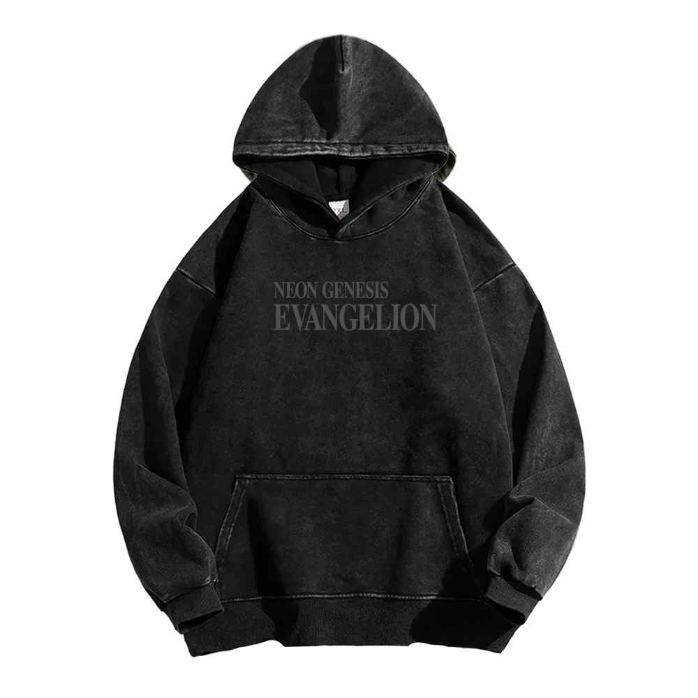 Neon Genesis Evangelion Unisex Washed Hoodie 2602007466