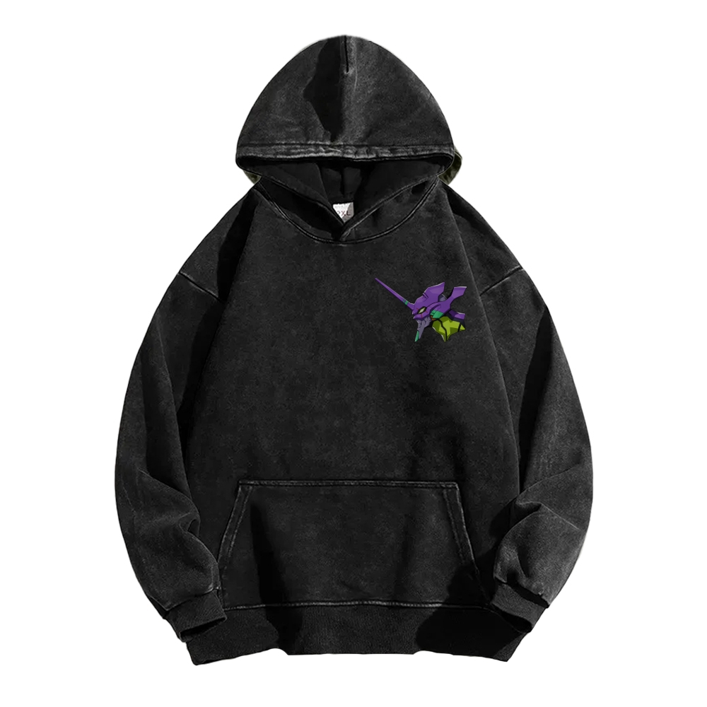 Neon Genesis Evangelion Unisex Washed Hoodie 2602007486