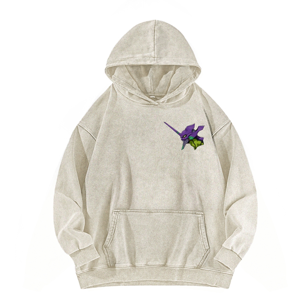 Neon Genesis Evangelion Unisex Washed Hoodie 2602007486