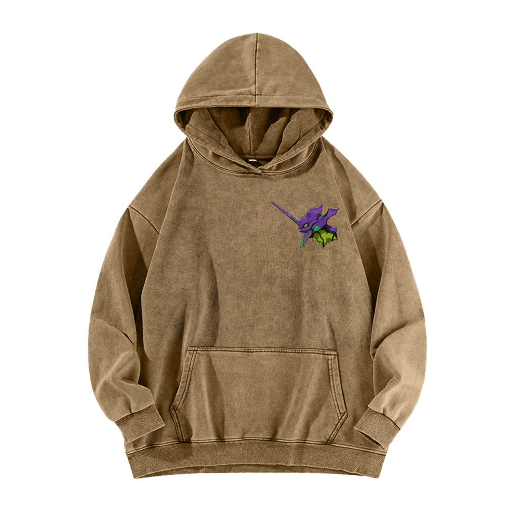 Neon Genesis Evangelion Unisex Washed Hoodie 2602007486