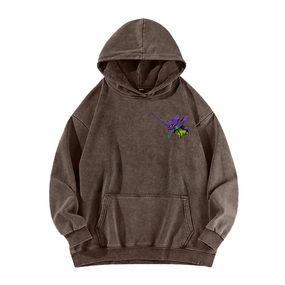 Neon Genesis Evangelion Unisex Washed Hoodie 2602007486