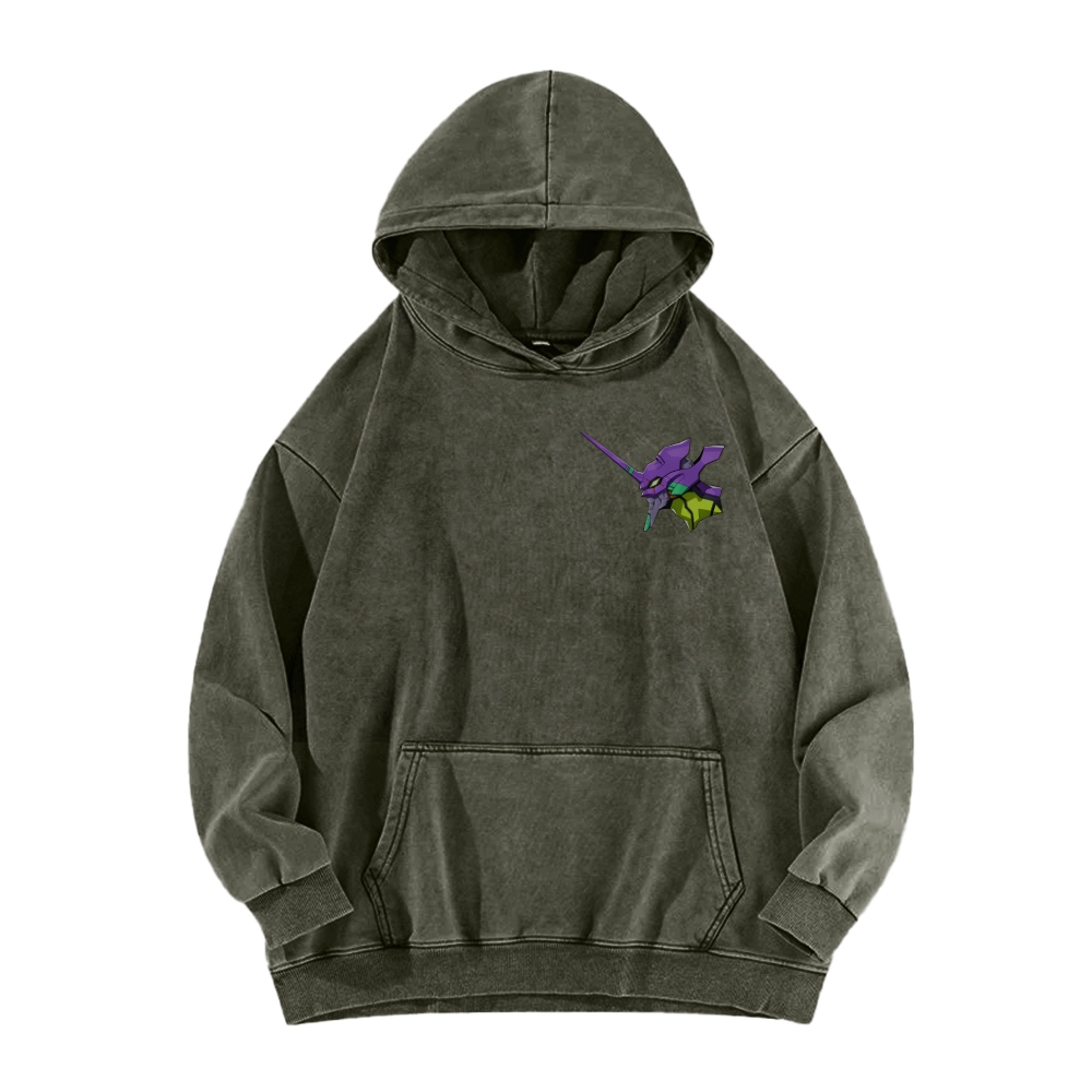 Neon Genesis Evangelion Unisex Washed Hoodie 2602007486