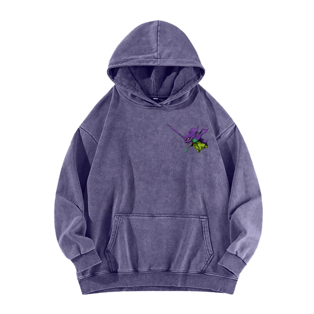 Neon Genesis Evangelion Unisex Washed Hoodie 2602007486