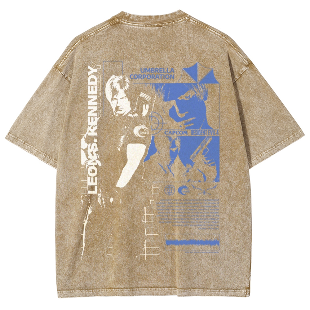 Resident Evil Unisex Fit Washed T-Shirt 2602008976