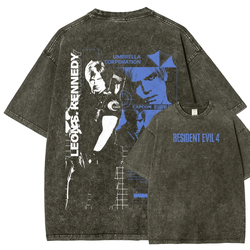 Resident Evil Unisex Fit Washed T-Shirt 2602008976