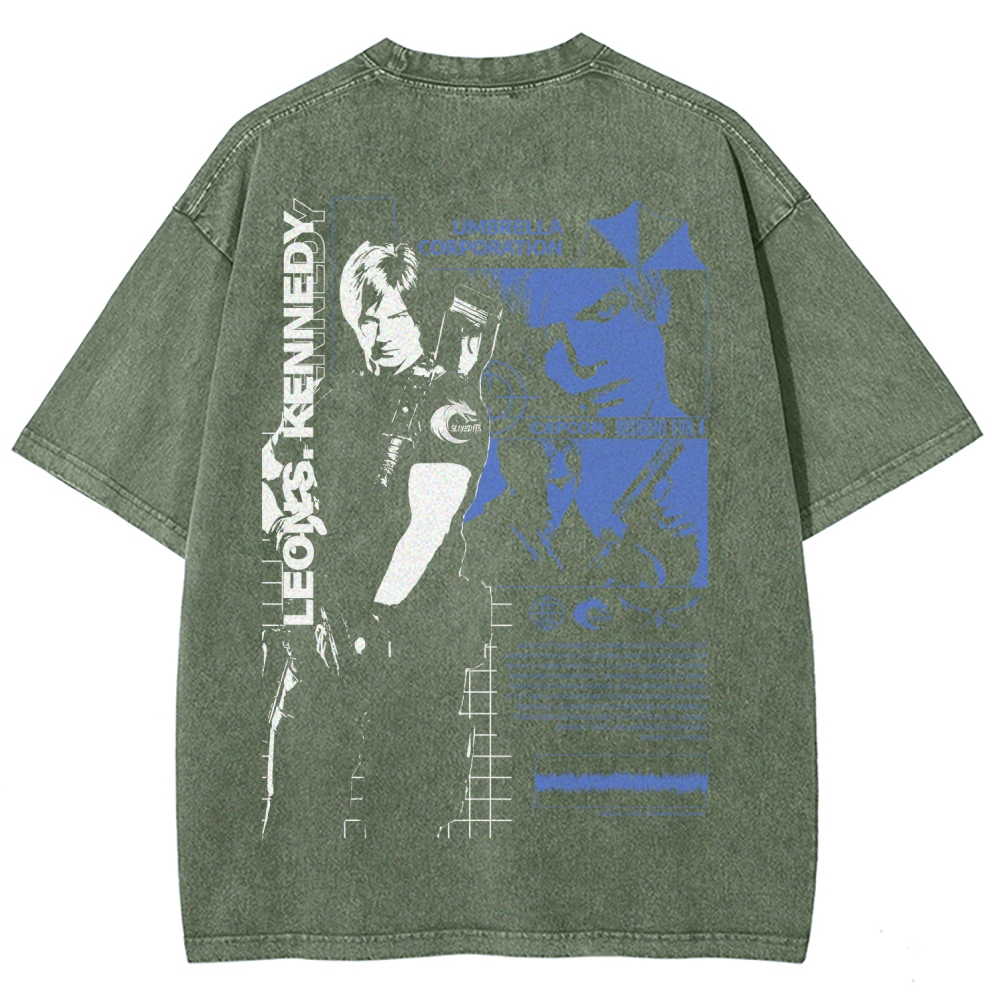 Resident Evil Unisex Fit Washed T-Shirt 2602008976