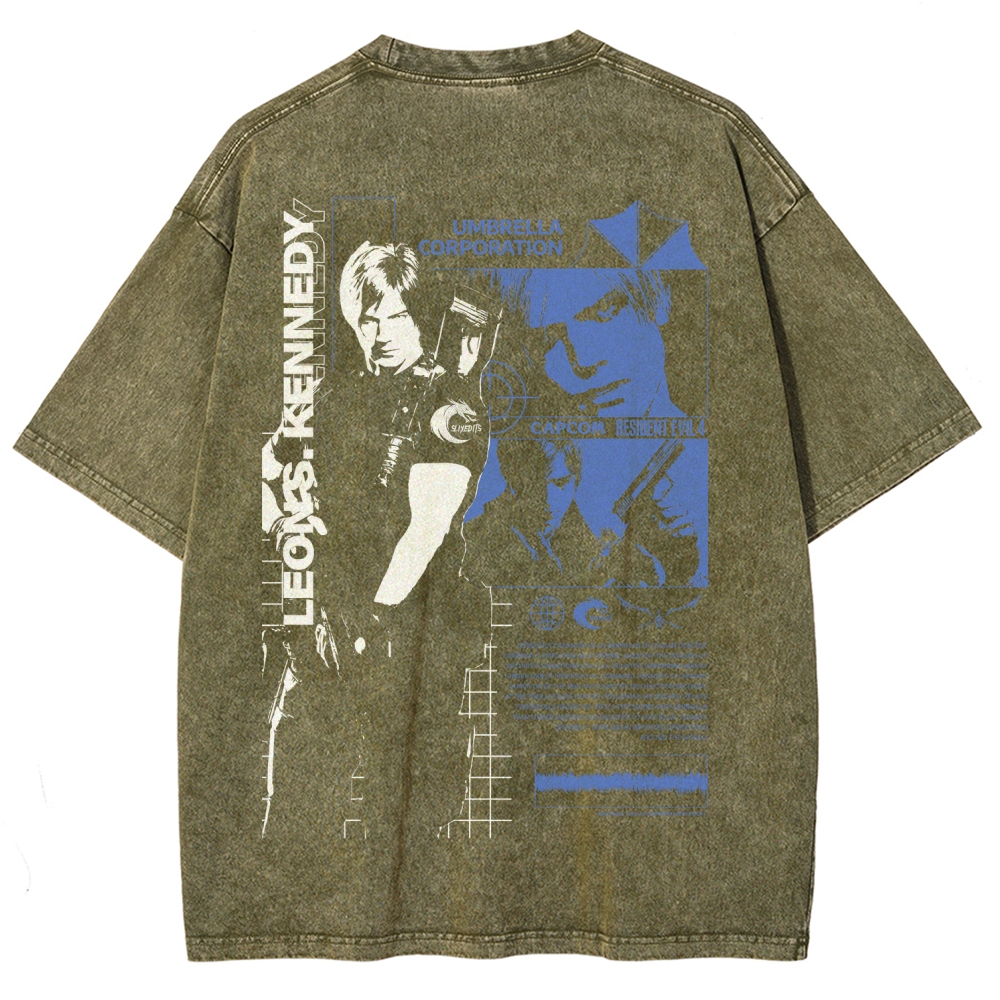 Resident Evil Unisex Fit Washed T-Shirt 2602008976