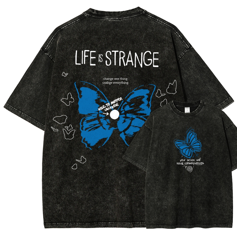 Life Is Strange Unisex Fit Washed T-Shirt 2602009459