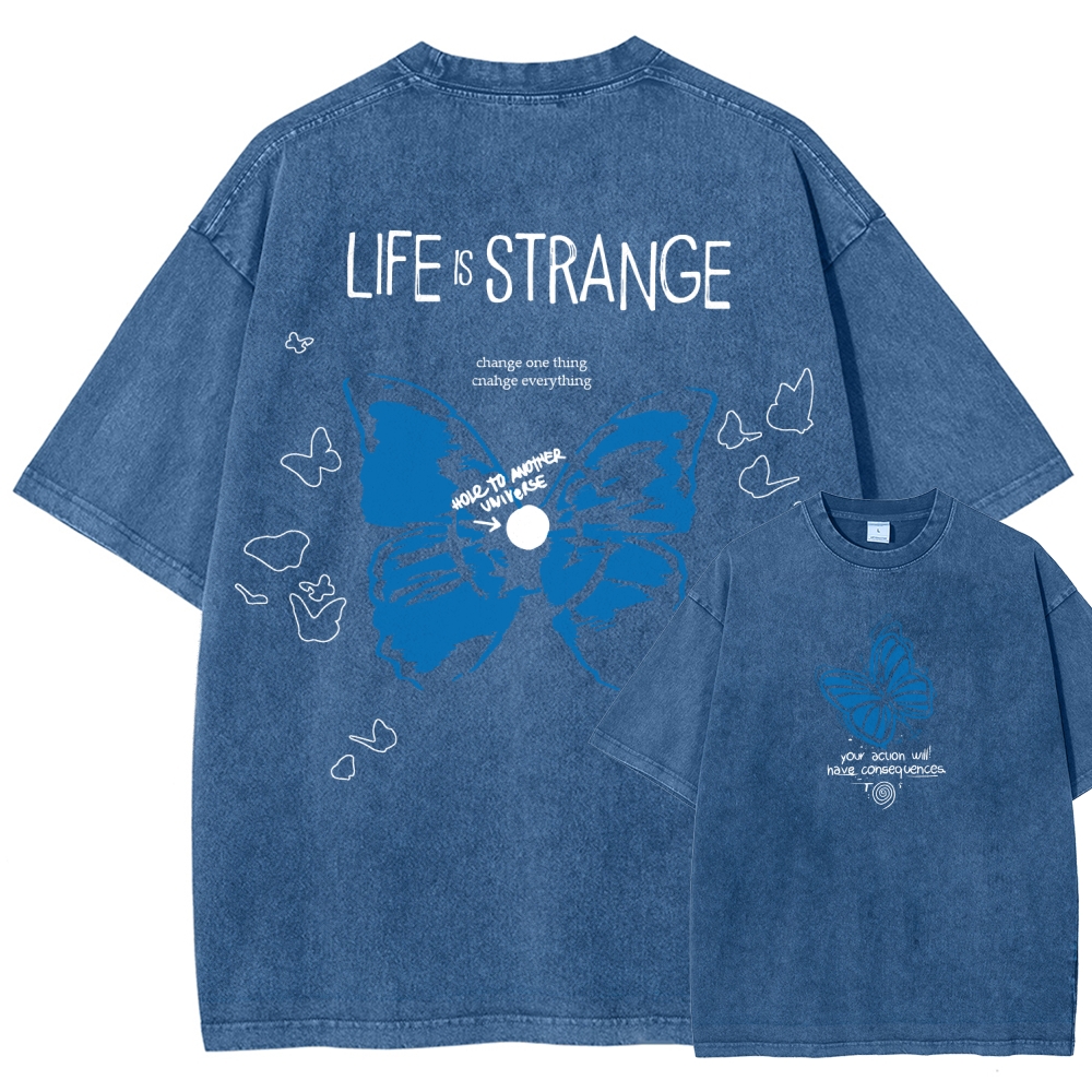 Life Is Strange Unisex Fit Washed T-Shirt 2602009459