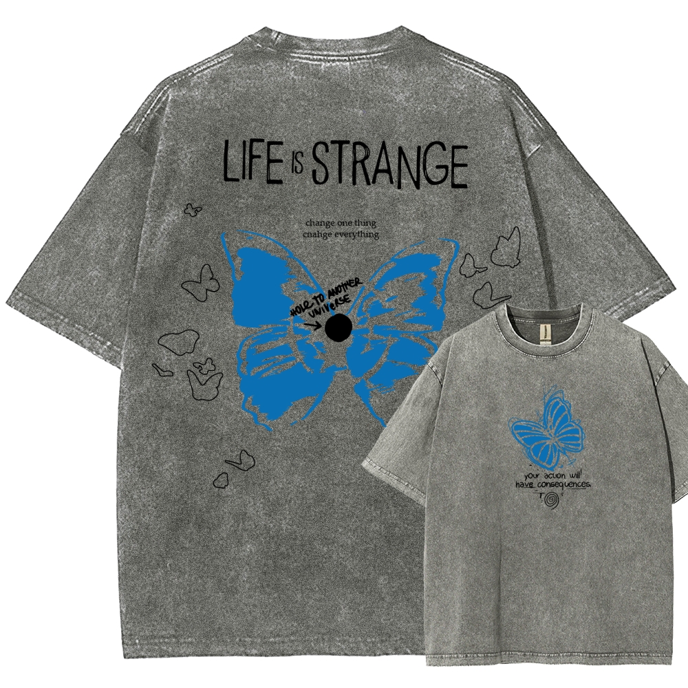 Life Is Strange Unisex Fit Washed T-Shirt 2602009459