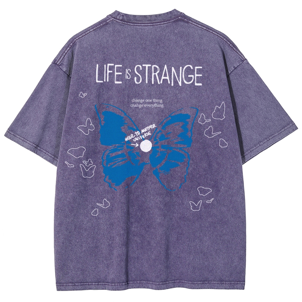Life Is Strange Unisex Fit Washed T-Shirt 2602009459