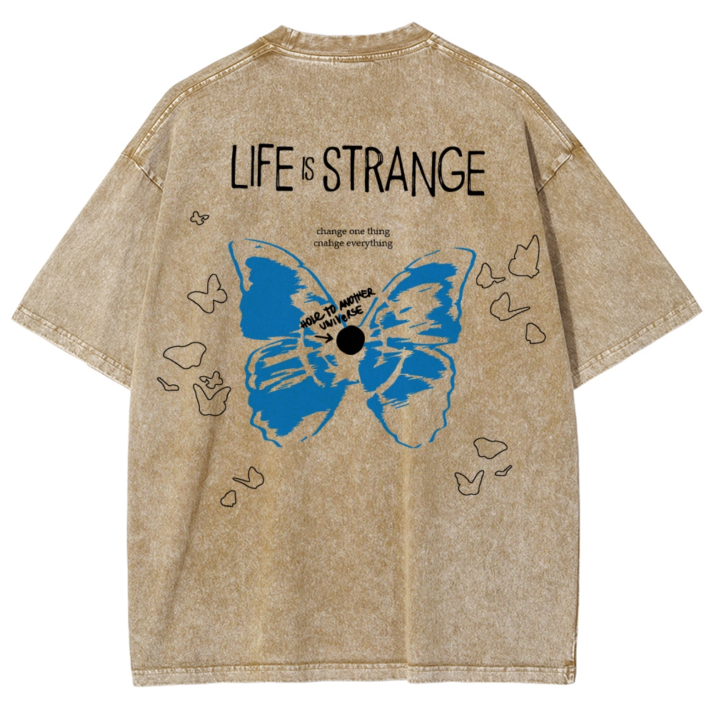 Life Is Strange Unisex Fit Washed T-Shirt 2602009459