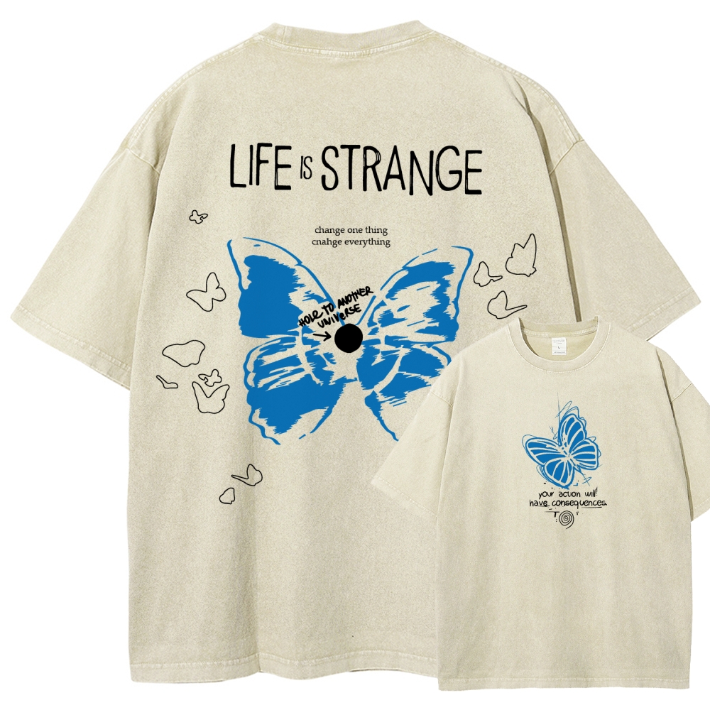Life Is Strange Unisex Fit Washed T-Shirt 2602009459