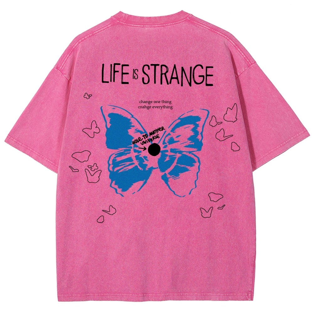 Life Is Strange Unisex Fit Washed T-Shirt 2602009459