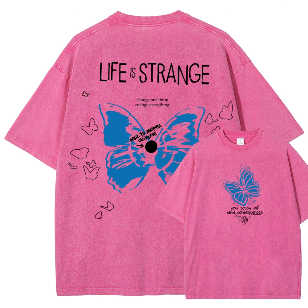 Life Is Strange Unisex Fit Washed T-Shirt 2602009459