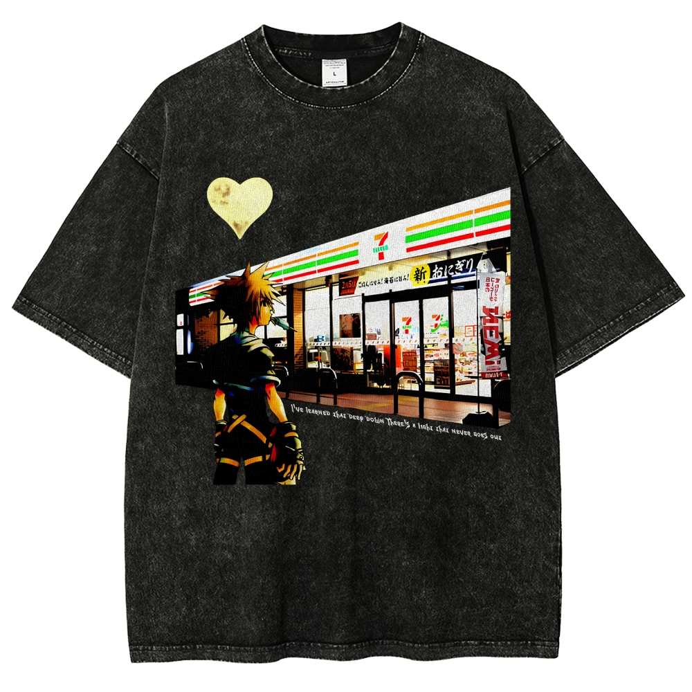 Kingdom Hearts Unisex Fit Washed T-Shirt 2602009463