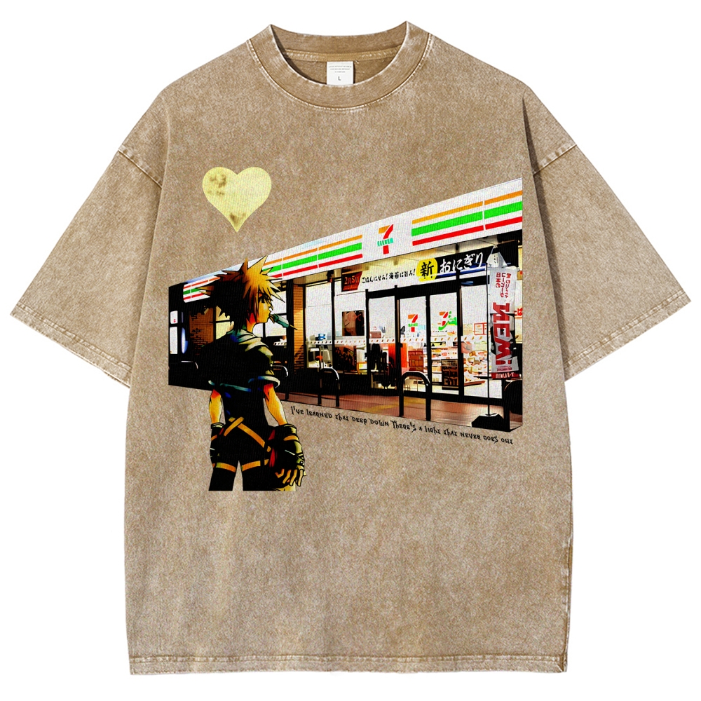 Kingdom Hearts Unisex Fit Washed T-Shirt 2602009463